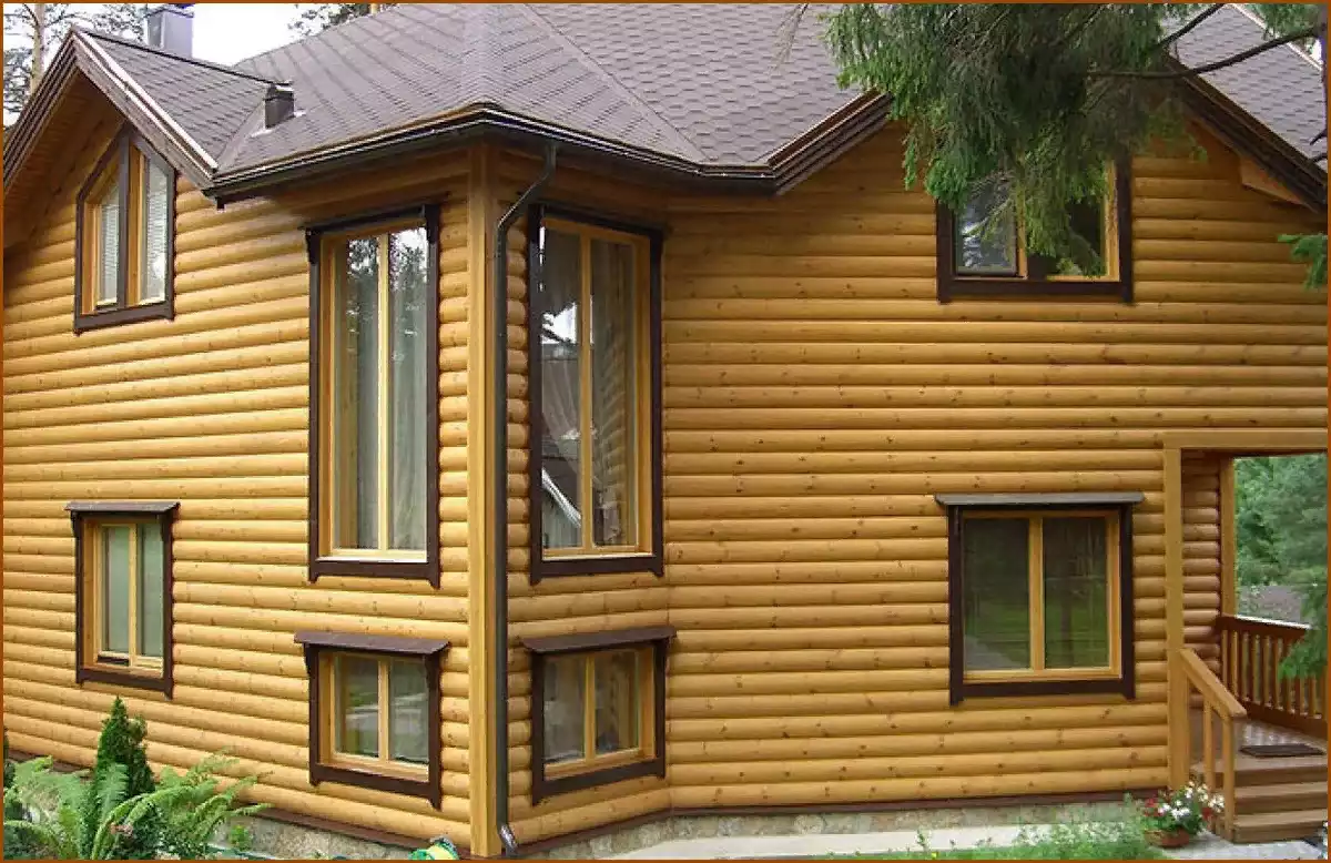 Отделка деревянного дома блок-хаусом